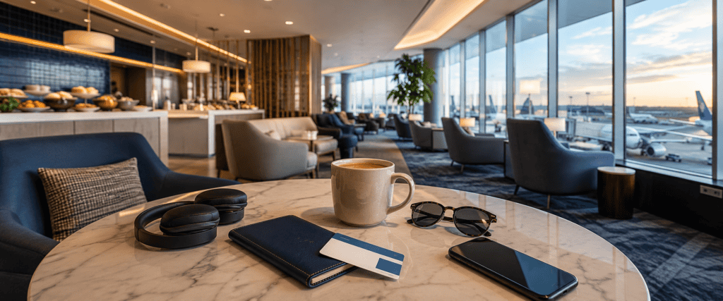 luxury airport lounge