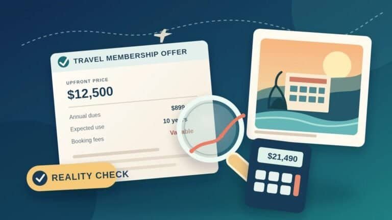 Travel membership offer being examined for upfront costs, annual fees, and long-term value